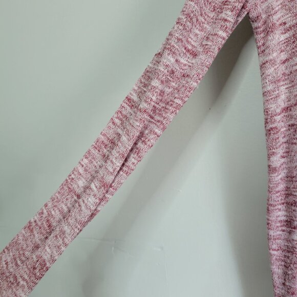 Cape Juby Red Cardigan Sweater Women's Large Long Sleeve Lightweight Lace Back - Picture 3 of 6